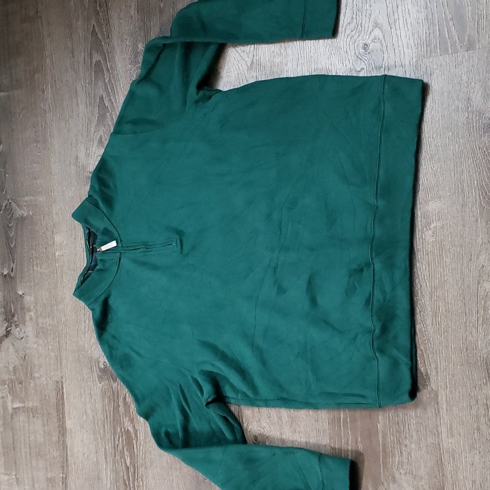 NWOT LANDS END 1/4 Zip Shirt Sz XXL